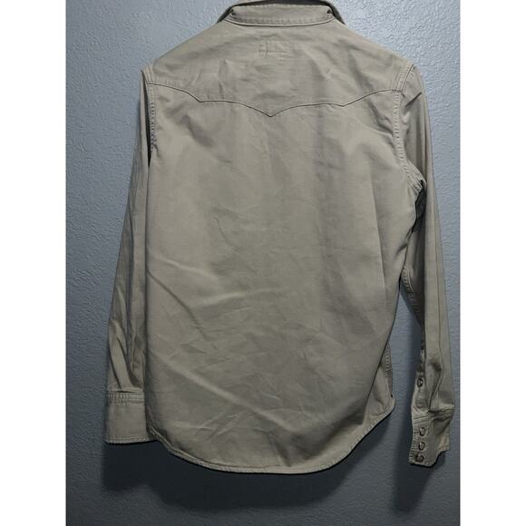 Polo Ralph Lauren Denim and Supply Pearl Button Up Casual Long Sleeve - Cream XS - Picture 8 of 8